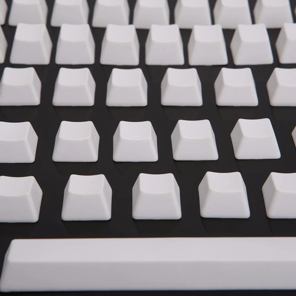 Белый 87Key Keycap Универсальный PBT ключ колпачки набор пустой без печати DIY для Cherry MX