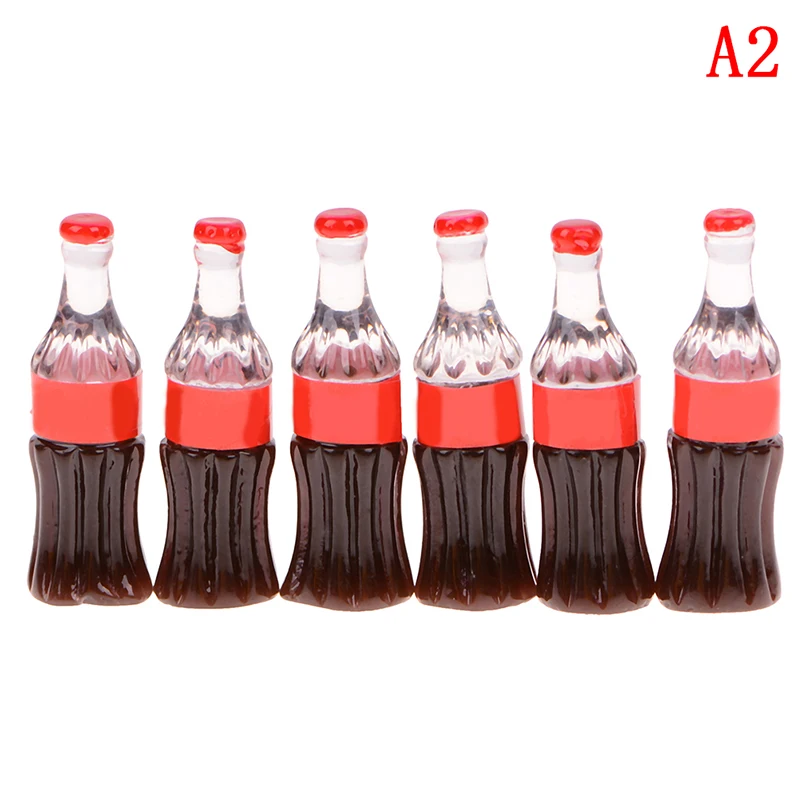 

6 Pcs DIY Kitchen Coke Cola Bottle Himouto Fridge Drink Water KFC USA Statue Figurine Crafts Desk Ornament Miniatures Toy