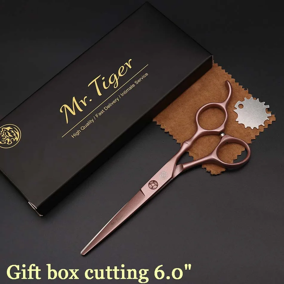 Япония Сталь 5,5 6,0 Профессиональный Парикмахерские ножницы набор ножниц для парикмахерской стрижки ножницы, ножницы стрижка - Цвет: gift box cutting