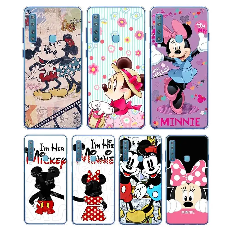 

Silicone Soft Phone Case Cute Minnie Mouse Girls for Samsung Galaxy A9 A8 Star A7 A6 A5 A3 Plus 2018 2017 2016 Cover