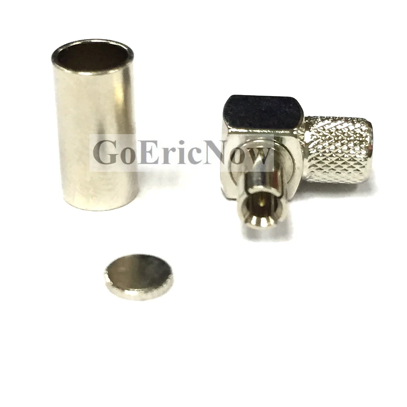 

10pcs RF Coax Right Angle TS9 Male for RG58 RG142 Cable Connector Adapter Plug