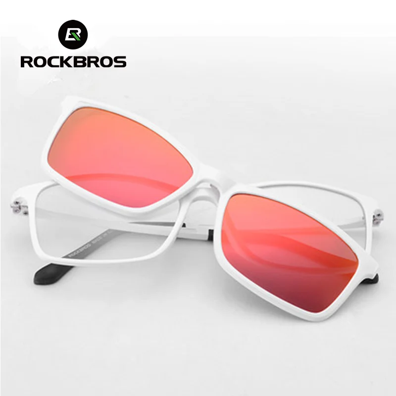 ROCKBROS поляризационные очки для пеших прогулок легкий вес 13 г солнцезащитные очки для рыбалки Cycing спортивные очки для мужчин и женщин комплект для близорукости очки 2 линзы - Цвет: 10122