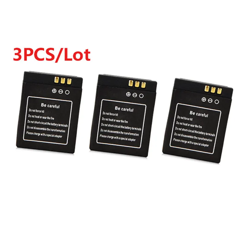 3x Rechargeable Watch battery For DZ09 380mAh Li ion polymer battery For dz09 Smart Watch