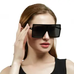 Негабаритных солнцезащитные очки Для женщин ретро Винтаж большой кадр солнцезащитные очки женские антибликовым покрытием зеркало очки