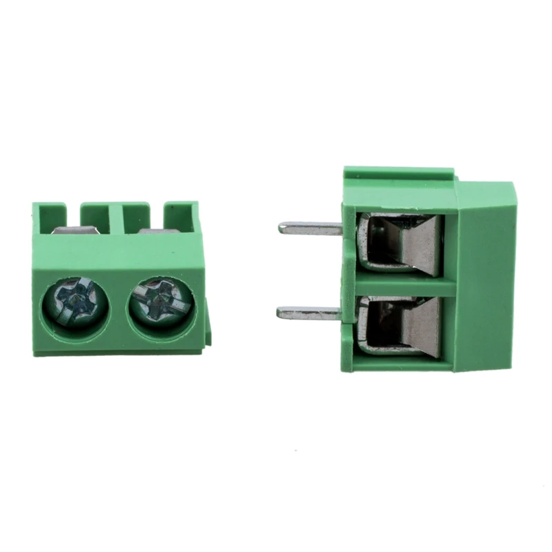 20Pcs 2 Pole 5mm Pitch PCB Mount Screw Terminal Block 8A 250V