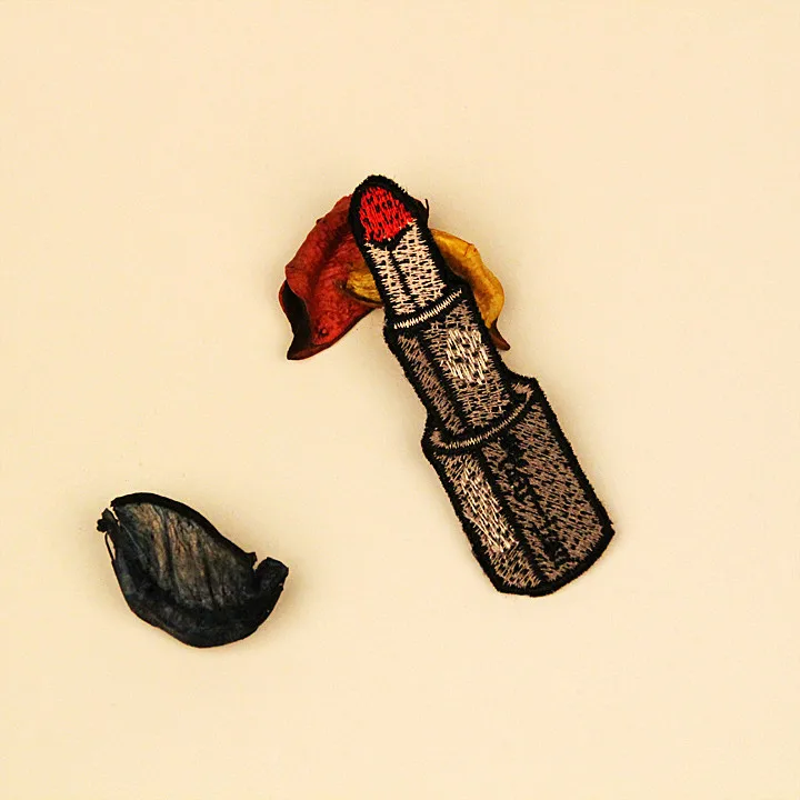 Губная помада панк девушка губы OMG вышивка аппликация железные патчи для одежды Швейные принадлежности Декоративные наклейки Пришивные значки