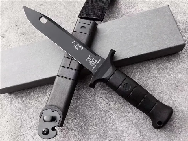 ToughKeng черный военный тактический нож с фиксированным лезвием G10 Ручка