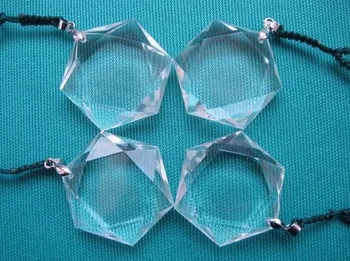 

A**4 Natural Clear Quartz Crystal 6 Stars Caving ART Pendants