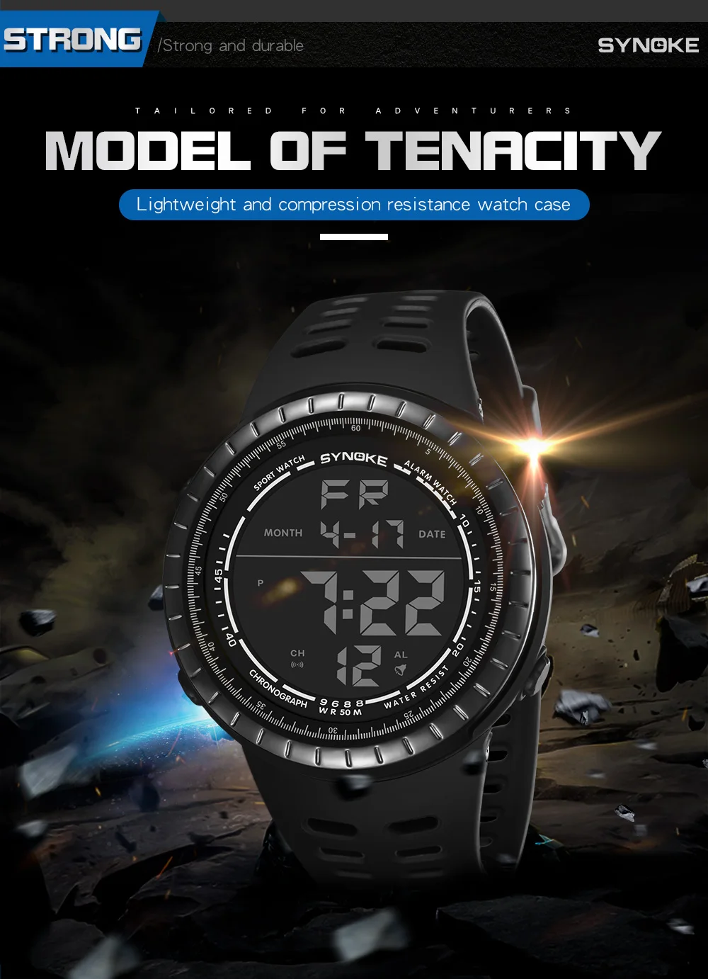 Relogio Masculino Men Watch LED Military Waterproof Digital Wrist Watch Sports Electronics Watches Male Clock With Box Horloges