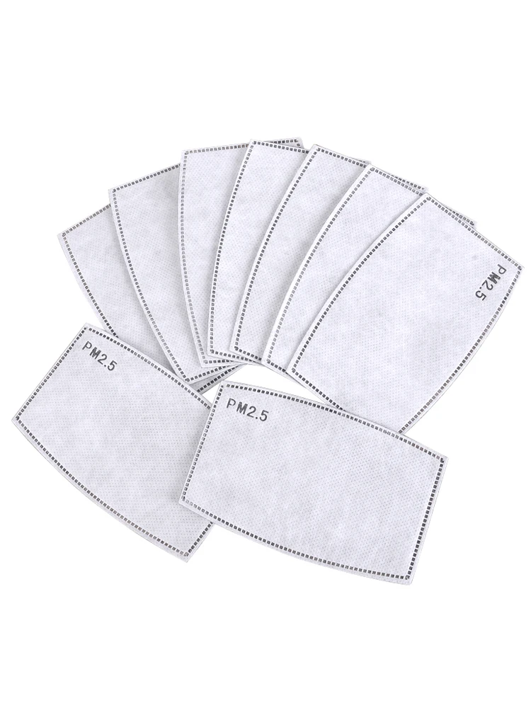 

100 Kids Adult N95 Filter Insert Active Carbon Layer Protective Respirator Filter Media Insert Dust Mask Inner Filtration Layer