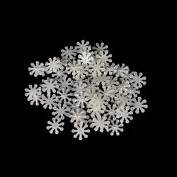 50 шт. белый искусственный жемчуг бусины Flatback Снежинка альбом для стикеров украшения Рождественские украшения