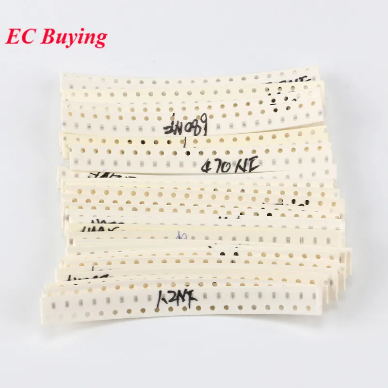 0603 SMD Capacitor Kit 500pcs 25 Values*20pcs 3.9pF-22uF Electronic Components Package Capacitor Assorted Kit Samples DIY smd capacitor
