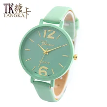 New Fashion Brand watches women luxury watch Geneva Women Faux Leather Analog Quartz Wrist Watch relojes mujer Gift
