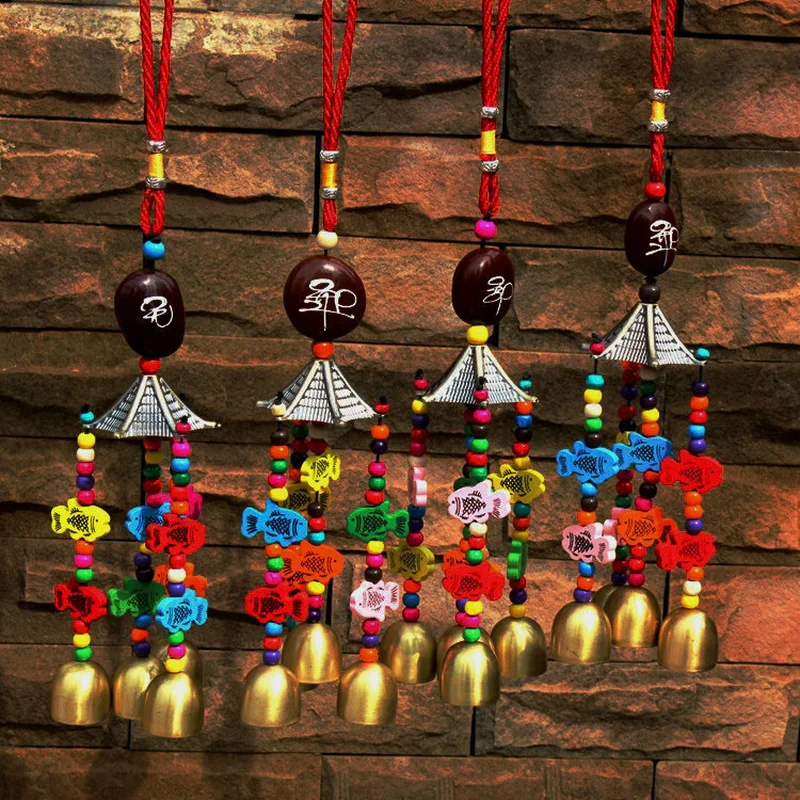 Vintage Metal Wind Chimes Antirust Bells Hanging Style Decor Window Car