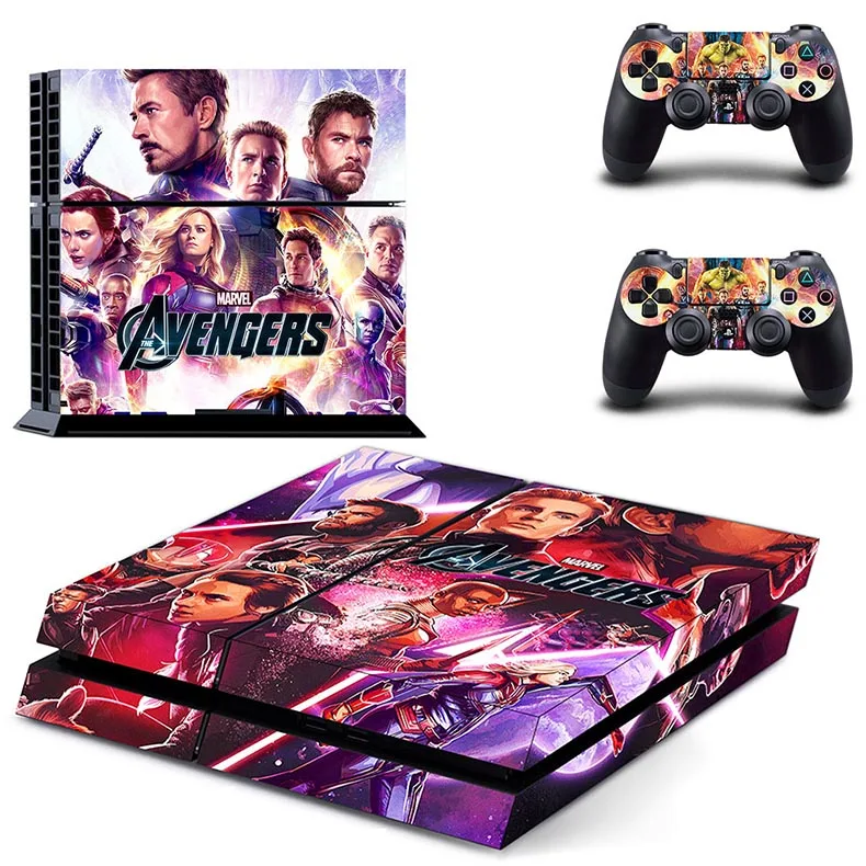 Мстители: Endgame PS4 наклейка s Play station 4 кожа винило наклейка для Playstation 4 PS 4 консоль и контроллер скины Pegatinas - Цвет: GYTM2550