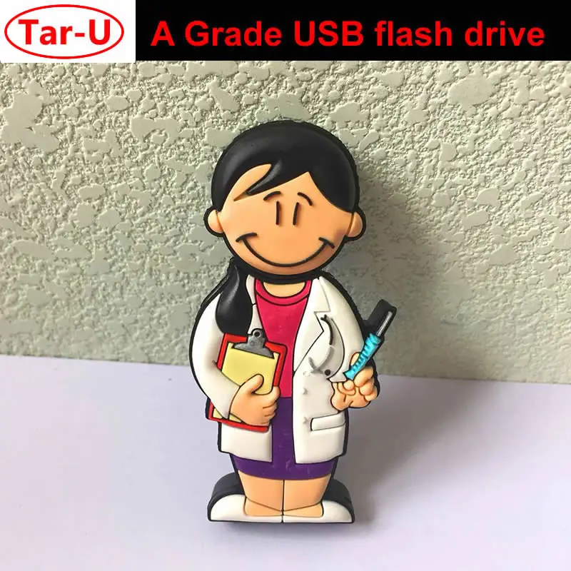 Бесплатная доставка: 100 шт. usb флеш накопитель в виде медсестры 4 ГБ 8 16 32 ГБ|usb flash drive