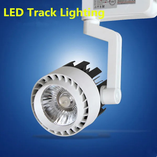 

10pcs/LOT 110 V 220 V LED spotlight rail track light lamp 20 W COB LED track light