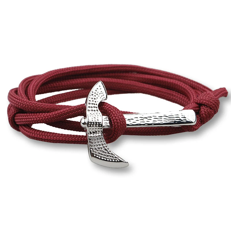 NIUYITID Classic Ax Bracelet For Man Jewelry Accessories Handmade Paracord Umbrella Rope Women Jewelry Gift Pulseira  (2)