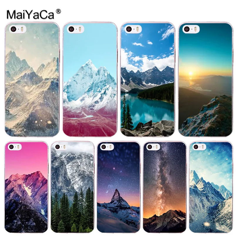 Goede MaiYaCa Winter Sneeuw Berg Sc egrave;ne soft tpu phone case cover voor Apple iPhone 8 7 6 6 s Plus X XS MAX XR 5 5 s SE 5C 4 4 s Cover