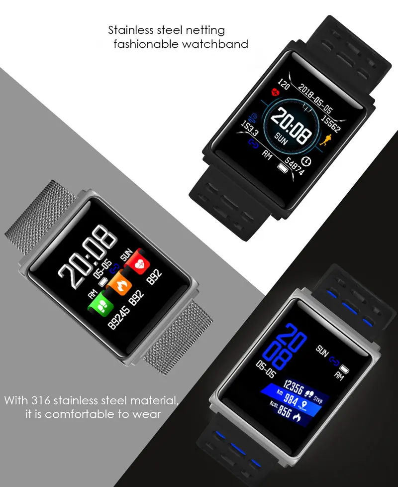 Смарт-часы для мужчин и женщин, водонепроницаемые часы, пульсометр, фитнес-трекер, шагомер, спортивные Смарт-часы для Android, xiaomi, IOS Phone