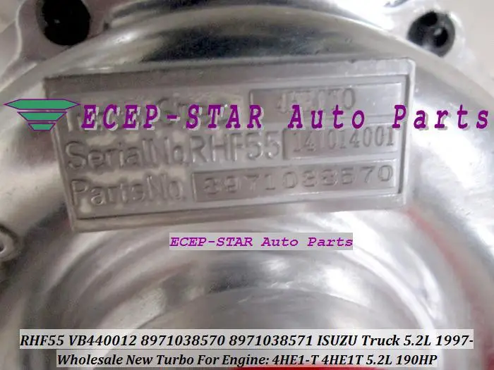 RHF55 VB440012 VA440012 8971038570 8971038571 Turbo Turbocharger For ISUZU Truck 5.2L 1997- Engine 4HE1-T 4HE1T 190HP (3)