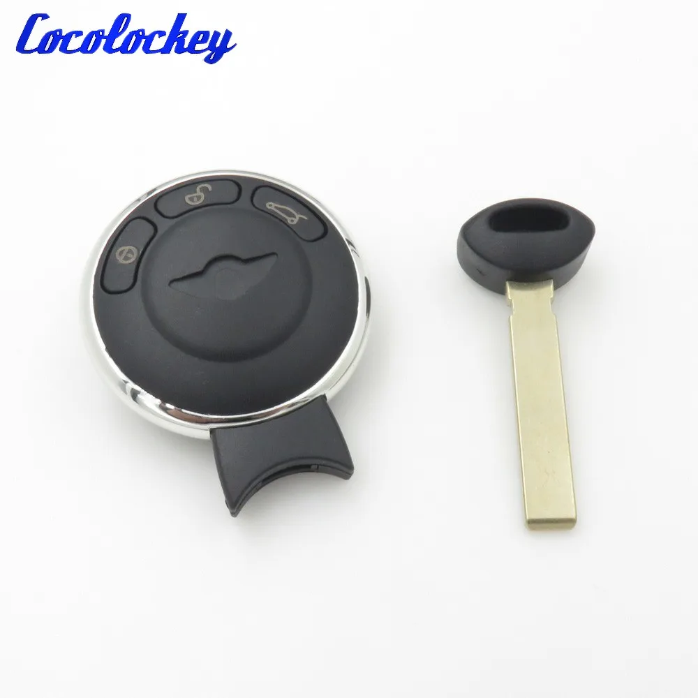 Cocolockey 3 Button Smart Remote Key Case Fob Shell Replacement Keyless Entry Cover Fit Fot BM MINI Replacement Key Cover Nologo