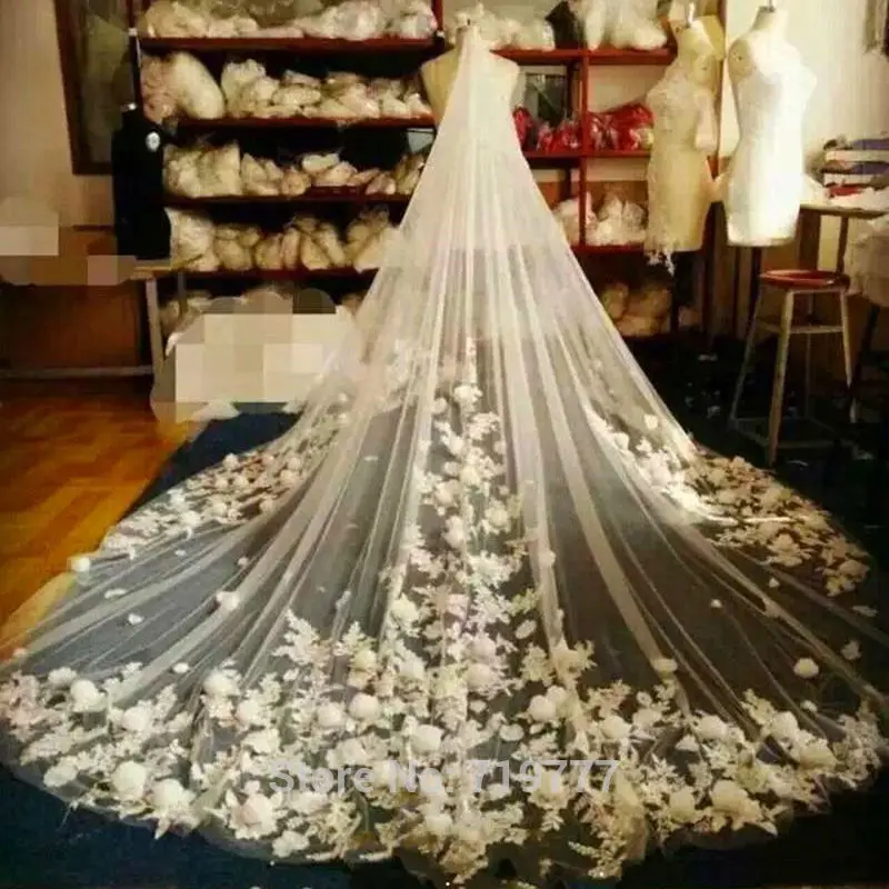 very long wedding veils