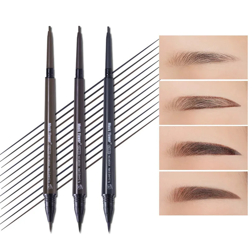 

High Quality Double Head Eyebrow Pencil & Tint Eyebrow Liquid Waterproof Long Lasting Fine Lines Makeup Tool