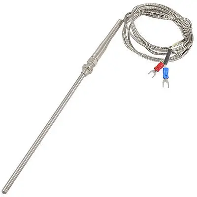 

2 Spade Terminal K Type 0-150C Thermocouple Temperature Sensor Probe 6Ft