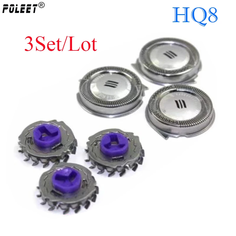 Poleet 3 компл./лот электрическая бритва лезвие HQ8 Замена для Philips бритвенное лезвия