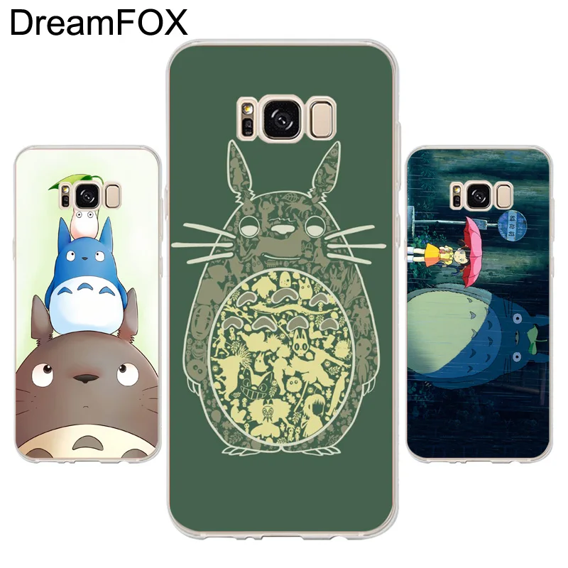 DREAMFOX K186 распродажа Тоторо Аниме Мягкий ТПУ силиконовый чехол для samsung Galaxy Note S 6 7 8 9