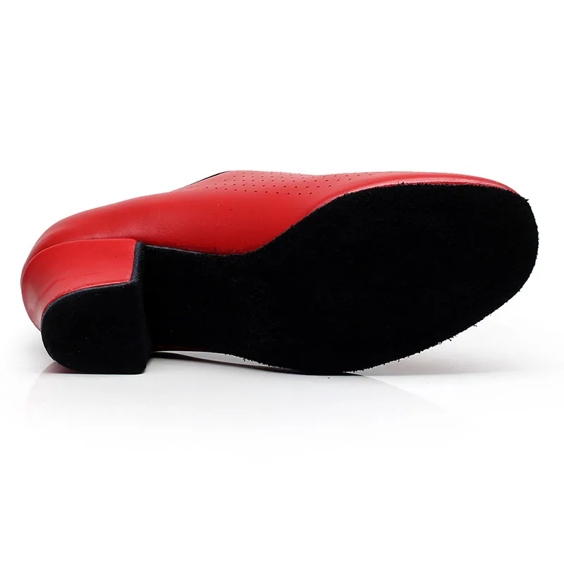 BD-83 каблук 5 см мягкая натуральная кожа ча обувь для танцев для учителя BD балетные балетный зал обувь для латинских танцев - Цвет: Red whole sudde