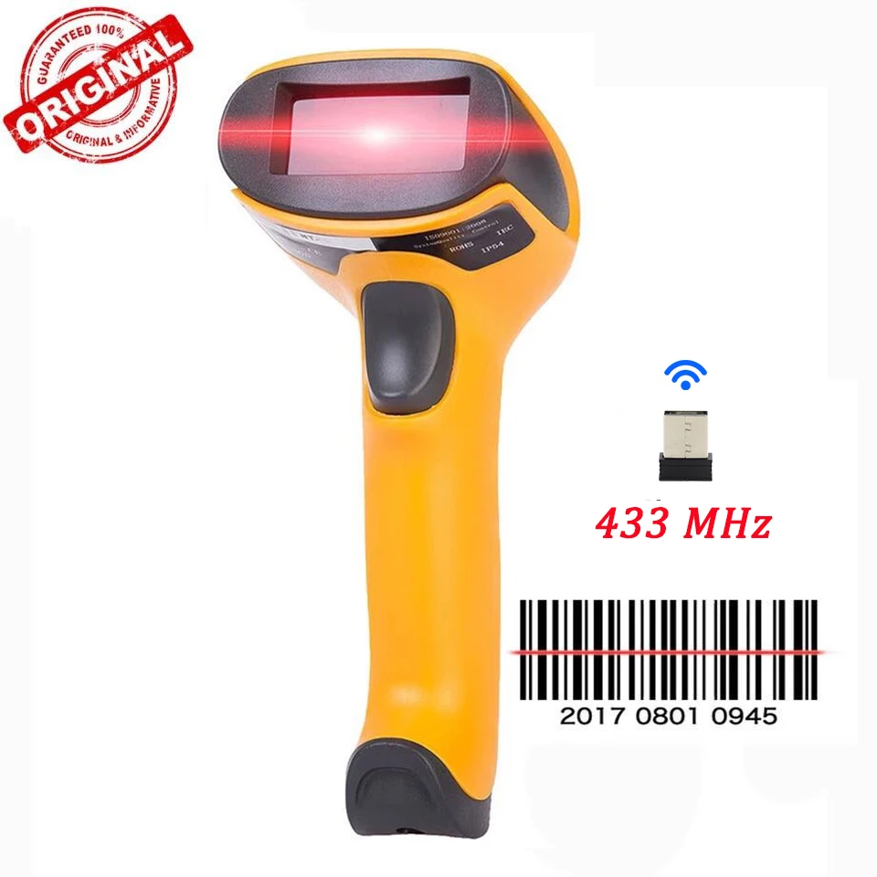 NETUM Wireless Laser Barcode Scanner High Scaned Speed Bar Code Reader