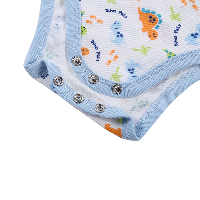 3 PcsLot BABY BODYSUITS Printed Pattern Baby Clothes Short Sleeves Summer Baby Clothing for Girl Boy Baby Pajamas (3)