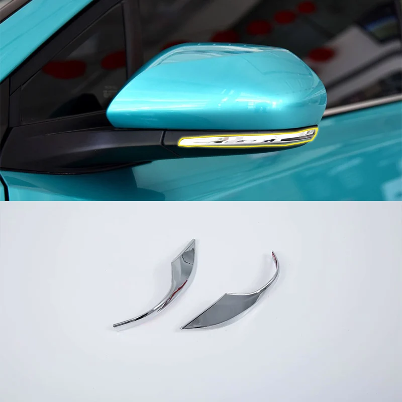 

2018 ABS Chrome Rearview Mirror Eyebrow Cover Decoration Trim 2pcs For TOYOTA CH-R 2018