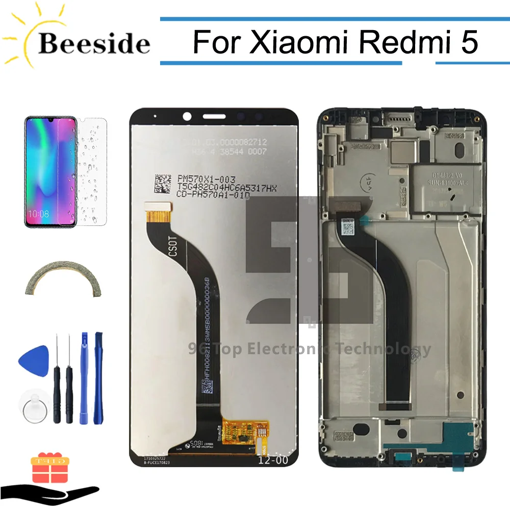 

AA+ Quality LCD with Frame For Xiaomi Redmi 5 LCD Display Touch Screen Digitizer Assembly Replace For Hongmi 5 / Red Rise 5