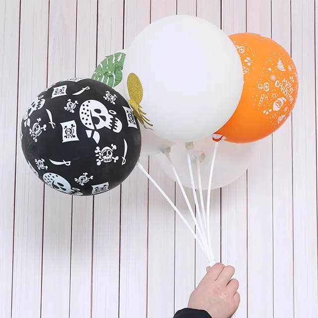 20 Sets/lot 32cm Latex Balloon Stick White PVC Rods Balloons Holder Sticks with Cup Party Supplies Party Decoration Accessories
