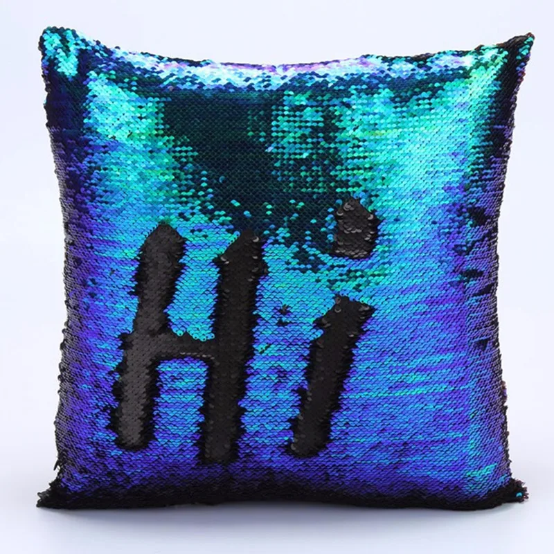 reversible sequin mermaid sequin pillow magical color changing throw pillow cover home decor cushion cover decorative pillowcase in cushion cover from home - Color Changing Pillow reversible sequin mermaid sequin pillow magical color changing throw pillow cover home decor cushion cover decorative pillowcase in cushion cover from home - Color Changing Pillow
