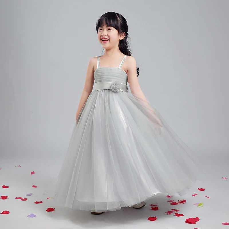 princess dress new flower girl dresses floor-length strapless ball gown girls pageant dress for wedding party perform floor length ball gown flower girls dresses sleeveless baby girl pageant dresses sequins tutu princess dress for wedding costume