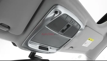 

For Renault Koleos 2017 ABS Matt Chrome / Carbon fiber color plastic Car Front Reading Light Lamp Frame Trim 1pc