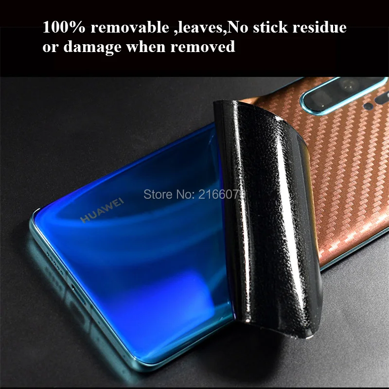 Для huawei P30/P30 Pro/P30 Lite 3D градиентное углеродное волокно полное заднее покрытие наклейка кожа телефон защитная наклейка пленка