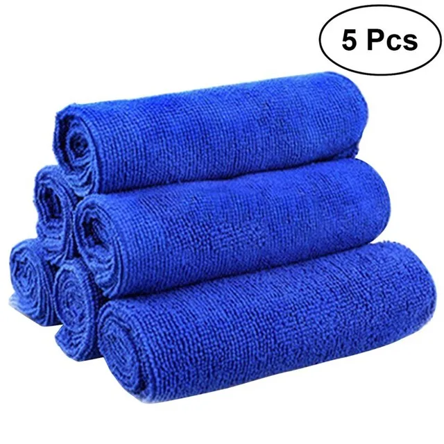 5pcs Microfiber Towel Cleaning Cloth Soft Cloths Car Auto Wash Dry Clean Polish for Kitchen Dirt | Дом и сад