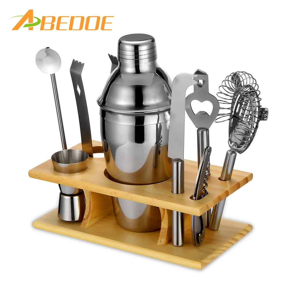 Stainless Steel Cocktail Shaker Mixer Drink Barware Tool Set Cocktail