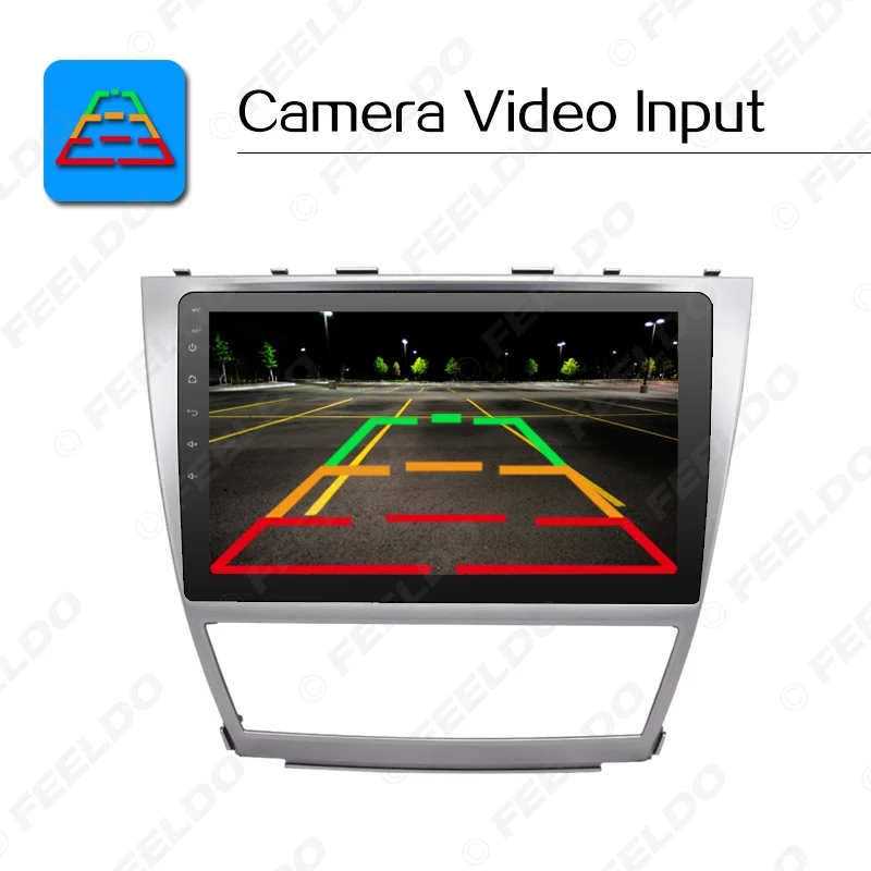 Flash Deal FEELDO 10.2 inch Bigger HD Screen Android 6.0 Quad Core Car Media Player With GPS Navi Radio For  Toyota Camry XV40/Daihatsu 10