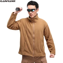GANYANR Brand Softshell Jacket Men Hunting Outdoor Hiking Windstopper Polar Winter Clothing Fleece Camping Tactical Military
