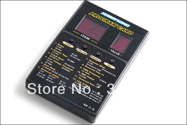

Hobbywing RC Program Card LED Program Box 2A 86020020 Programm Card For Platinum series brushless ESC Airplane And helicopter