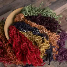 На заказ ручной работы радужное полотно, мешковина Новорожденный Одеяло из мешковины Детские фотографии реквизит, детское гнездо фото реквизит, ребенок позирует реквизит