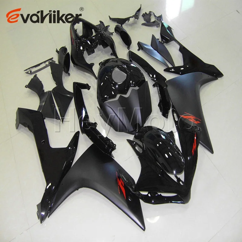 Капот мотоцикла на заказ для YZF-R1 2007-2008 YZF R1 07 08 ABS обтекатель обтекателя двигателя+ silvergray литьевая форма - Цвет: K