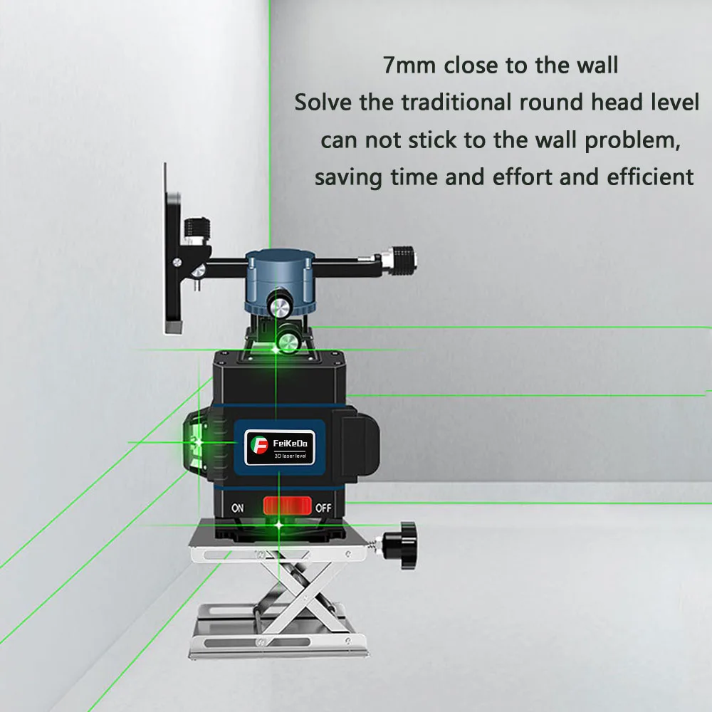 Лазерный уровень 16 линий зеленая линия 3D самонивелирующийся 360 горизонтальный и вертикальный супер мощный лазерный уровень зеленый луч лазерный уровень