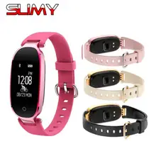 Умный Браслет Slimy S3 для девочек и женщин, монитор сердечного ритма, шагомер, водонепроницаемый браслет PK Z18 K1 S2 Miband 2